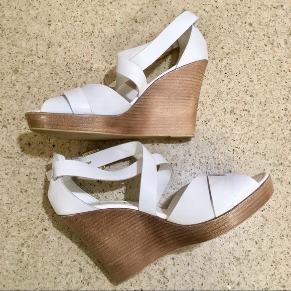 topshop gold wedges